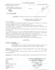 Arrêté ministériel 